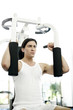 Man working out in the gym