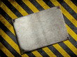 old metal plate background with hazard stripes old metal plate background with hazard stripes