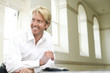 Businessman making notes