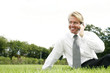 Businessman talking on the phone