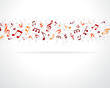 Music notes vector background eps 10