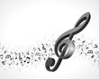 Music notes vector background eps 10