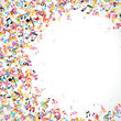 Colorful Music notes vector background eps 10