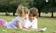 Photo: Boy and girl looking at each other Boy and girl looking at each other