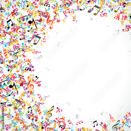Vector: Colorful Music notes vector background eps 10 Colorful Music notes vector background eps 10