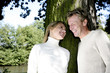 Foto: Couple smiling while looking at each other Couple smiling while looking at each other
