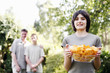 Girl holding a bowl of potato chips