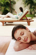 Woman relaxing in bed