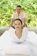 Woman enjoying a body massage
