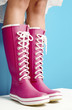 Photo: Woman in pink boots Woman in pink boots