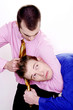 Photo: Businessman bullying his colleague Businessman bullying his colleague
