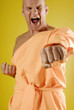 Monk practicing kung fu