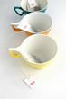 Tea bags in cups.
