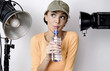 Woman drinking water