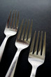 Photo: Three forks, close-up Three forks, close-up