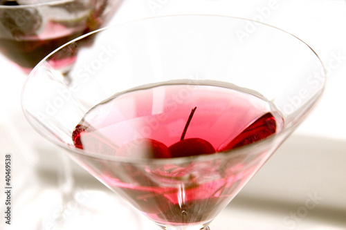 Photo: Cherries in a liquor. Cherries in a liquor.