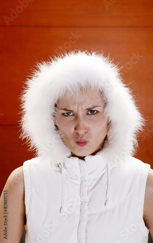 Photo: Woman with angry face Woman with angry face