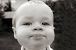 Boy making a face