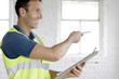 A postal service supervisor giving instructions
