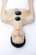 Woman enjoying a relaxing lastone therapy