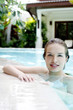 Woman in the swimming pool