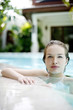 Woman in the swimming pool