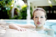 Woman in the swimming pool