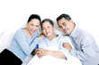 Patient with her family