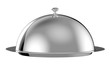 Restaurant cloche with lid - clipping path included