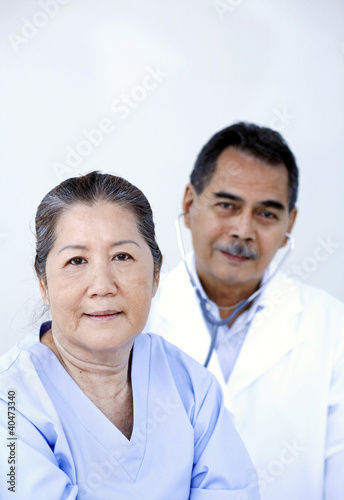 Photo: Doctor and patient in ward Doctor and patient in ward