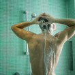 Man enjoying his shower time