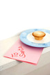 Pastry on a plate