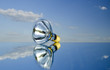 lamp on mirror and sky