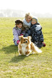 Family spending weekend at the park