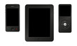 Smartphone, tablet and mp3 player.