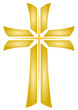 Golden Cross - Vector