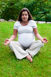 Photo: Pregnant woman meditating Pregnant woman meditating