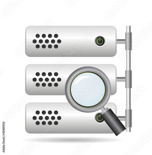 Vector: data base search icon data base search icon
