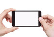 Taking photo with smart phone with path for the screen Taking photo with smart phone with path for the screen