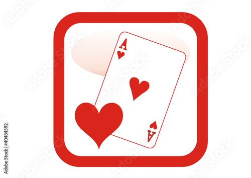 Vektor: App - Herz-Ass App - Herz-Ass