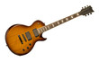 Electric guitar against white