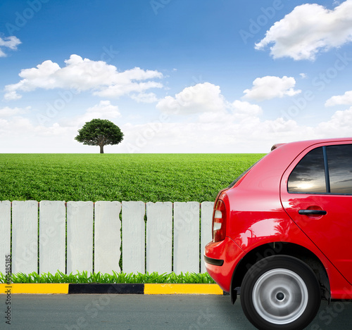 Photo: red car red car