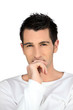 young man thinking