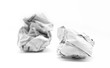 close-up of crumpled paper ball