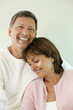 Woman leaning on man
