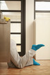 Woman working on kitchen sink