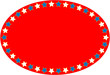 EPS8 Vector Red White Blue Oval Star Background