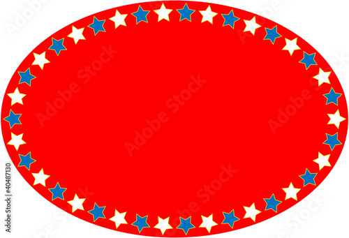 Vector: EPS8 Vector Red White Blue Oval Star Background EPS8 Vector Red White Blue Oval Star Background