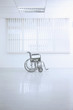 Wheelchair at the hospital walkway