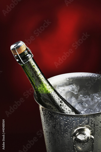 Photo: Champagne in ice bucket Champagne in ice bucket